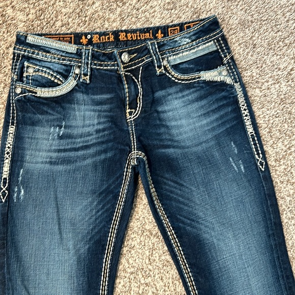 Rock Revival Roza easy bootcut jeans 29 W by 32L - Picture 2 of 9